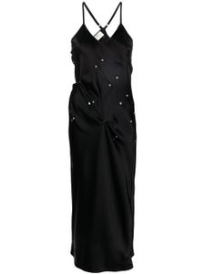 1017 ALYX 9SM robe-nuisette froncée à perles - Noir