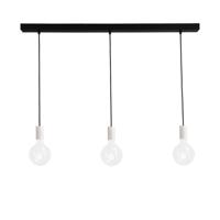 Masterlight Witte pendel hanglamp Concepto 3-lichts met zwart 2237-06-100-3