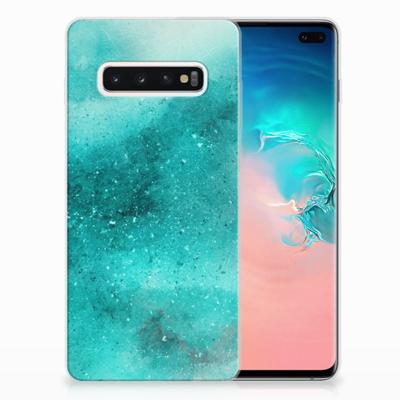 Smartphone hoesje Samsung Galaxy S10 Plus Painting Blue Smartphone hoesje Samsung Galaxy S10 Plus Painting Blue