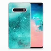Smartphone hoesje Samsung Galaxy S10 Plus Painting Blue