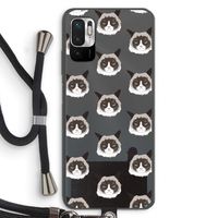 It's a Purrr Case: Xiaomi Redmi Note 10 5G Transparant Hoesje met koord