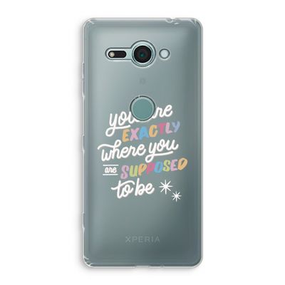 Right Place: Sony Xperia XZ2 Compact Transparant Hoesje