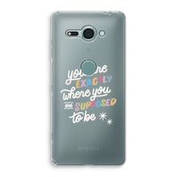 Right Place: Sony Xperia XZ2 Compact Transparant Hoesje