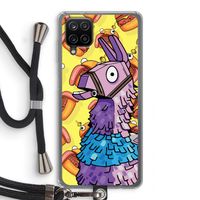 Loot Burger: Samsung Galaxy A12 Transparant Hoesje met koord