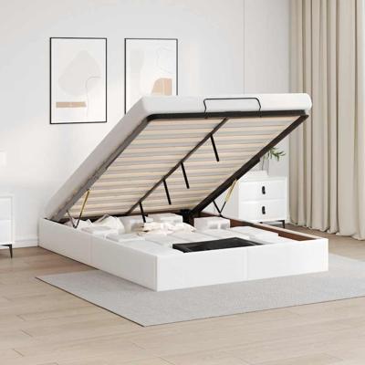 Bedframe zonder matras 140x200 cm kunstleer wit