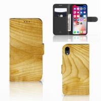 Apple iPhone Xr | Book Style Case | Licht Hout