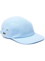 Lacoste logo-patch organic cotton cap - Bleu