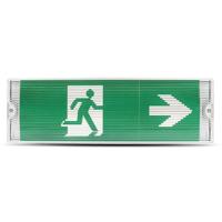 LED Noodverlichting met accu - Wand- en plafondmontage - 3 Watt - 6400K Daglicht wit - IP65 waterdicht - Incl. pictogram met 4 vluchtwegaanduiding stickers