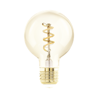 Lichtbron Amber spiraal E27 G60 145LM dimbaar