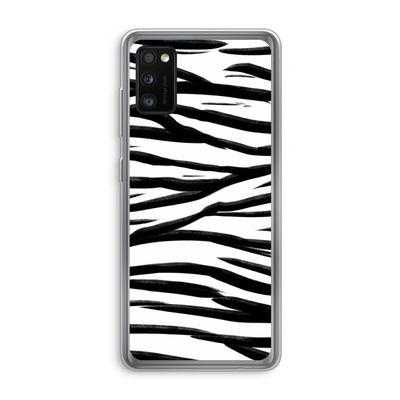 Zebra pattern: Samsung Galaxy A41 Transparant Hoesje