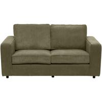 Leen Bakker - Bank Stuttgart 2-zits - Olijf - Stof - Groen - 94x170x80 Cm