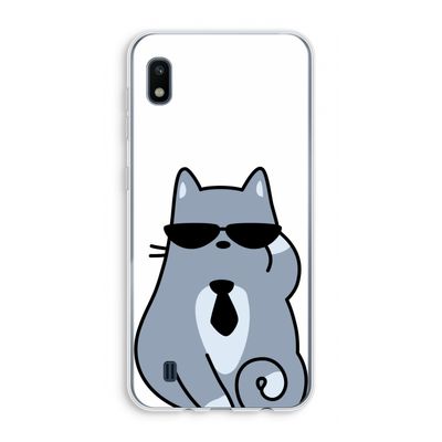 Cool cat: Samsung Galaxy A10 Transparant Hoesje