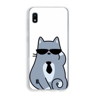 Cool cat: Samsung Galaxy A10 Transparant Hoesje
