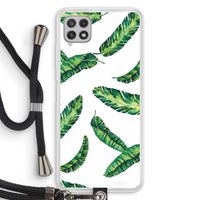 Lange bladeren: Samsung Galaxy A22 4G Transparant Hoesje met koord