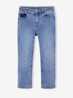 Smalle jeans large meisjes middenblauw