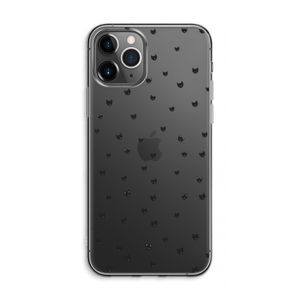 Kleine kattenkopjes: iPhone 11 Pro Max Transparant Hoesje