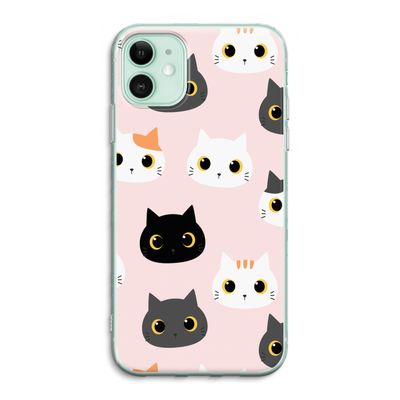 Katten: iPhone 11 Transparant Hoesje