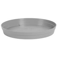 EDA Bloempot onderschaal Toscane - kunststof - grijs - D15 cm - opvangschalen