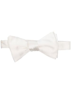 Maison Margiela nœud papillon en soie - Blanc