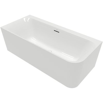 Villeroy & Boch Loop & friends half vrijstaand bad - 180x80cm - hoek links - Acryl Wit Alpin glans uba180lsf9cl00v-01
