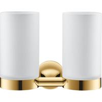 Duravit Starck T Tandenborstelhouder - dubbel - matglas - goud gepolijst 0099483400