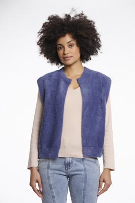 Rino & Pelle Elona.5002511 Short Waistcoat Gilets 10922 Blue Shadow