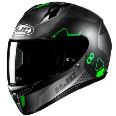 HJC C10 Aspa, Integraalhelm, Mat grijs Groen