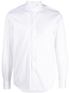 Corneliani chemise en coton à col italien - Blanc