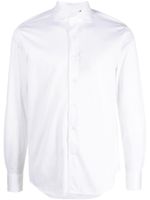 Corneliani chemise en coton à col italien - Blanc - thumbnail