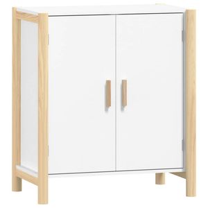 vidaXL Dressoir 62x38x70 cm bewerkt hout wit