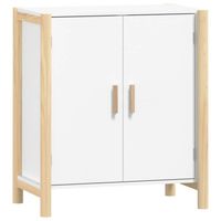 vidaXL Dressoir 62x38x70 cm bewerkt hout wit - thumbnail