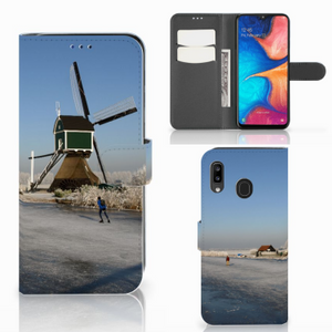 Samsung Galaxy A30 Flip Cover Schaatsers