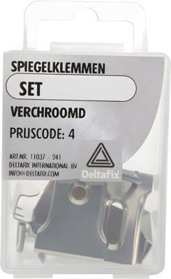 Spiegelklemset verchroomd - Deltafix