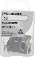 Spiegelklemset verchroomd - Deltafix