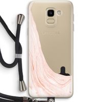 Peach bath: Samsung Galaxy J6 (2018) Transparant Hoesje met koord