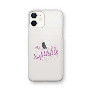 Sparkle quote: iPhone 12 Transparant Hoesje
