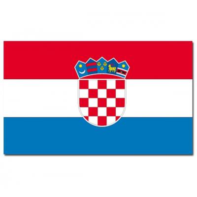 Vlag Kroati? - rood/wit/blauw - polyester - 90x150 cm - Croatia