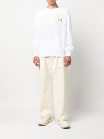 Balmain sweat à logo imprimé - Blanc