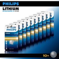 Philips Lithium Knoopcel batterijen CR1620 - Knoopcellen 70 mAh - CR1620 3V - 10 stuks - thumbnail