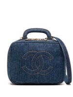 CHANEL Pre-Owned trousse de toilette en jean 1997 CC - Bleu