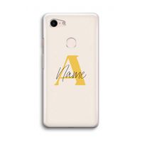 Amber Script: Google Pixel 3 Transparant Hoesje