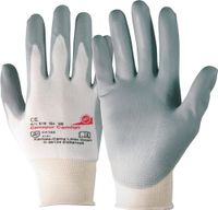 Honeywell Handschoen | maat 7 wit/grijs | EN 388 PSA-categorie II | polyamide-tricot met polyurethaan | 10 paar - 061907941E 061907941E - thumbnail