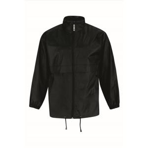 Windjas/windbreaker - heren - zwart - met capuchon