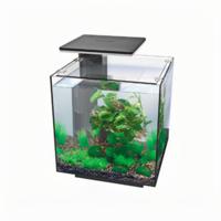 Superfish Qubiq 30 Pro Zwart - Modern 30L Aquarium met Dimbare LED 32x32x32 cm
