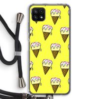 Isjes: Samsung Galaxy A22 5G Transparant Hoesje met koord Isjes: Samsung Galaxy A22 5G Transparant Hoesje met koord