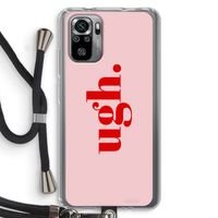 Ugh: Xiaomi Redmi Note 10S Transparant Hoesje met koord Ugh: Xiaomi Redmi Note 10S Transparant Hoesje met koord