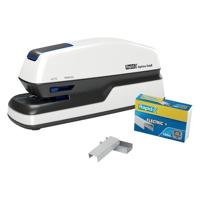 Nietmachine elektrisch Rapid Optima Grip 20vel zilver/zwart | 3 stuks