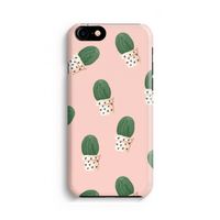 Cactusprint roze: Volledig geprint iPhone SE 2020 Hoesje