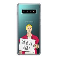 Gimme a call: Samsung Galaxy S10 Plus Transparant Hoesje