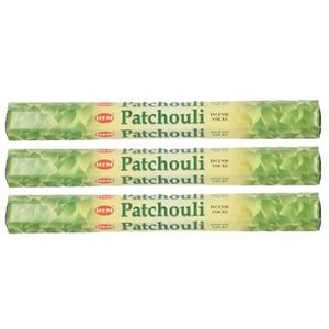 Pakjes wierook Patchouli met 80x stokjes